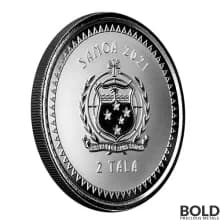 2021 Samoa: Pacific Mermaid 1 oz Silver BU