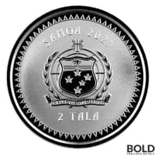 2021 Samoa: Pacific Mermaid 1 oz Silver BU
