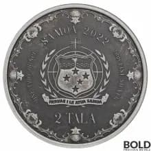 2022 Samoa Silver 1 oz Mermaid BU Coin