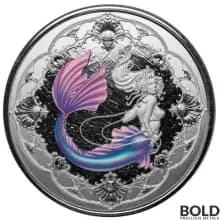 2022 Silver 1 oz Samoa Mermaid Proof (Colored)