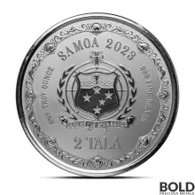 2023 1 oz Samoa Mermaid Mother & Daughter Silver Coin (Colored)