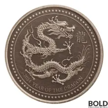 2024 Silver 1/2 oz Samoa Year of the Dragon Antiqued Coin