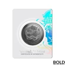 2024 Silver 1 oz Samoa Year of the Dragon Black Rhodium Plating Coin