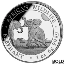 2024 1 oz Somalia Elephant Silver Coin (BU)