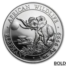 2016 Silver Somalian Elephant - 1 oz