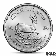 2024 1 oz South African Silver Krugerrand Monster Box (500 Coins, BU)