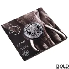 2019 Silver South Africa Big Five Elephant BU - 1 oz