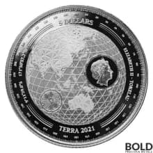 2021 Silver Tokelau Terra 1 oz Prooflike