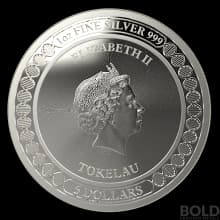 2019 Silver Tokelau Equilibrium: Butterfly 1 oz BU