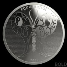 2019 Silver Tokelau Equilibrium: Butterfly 1 oz BU