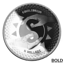 2020 1 oz Tokelau Equilibrium Dualism Silver Prooflike Coin (Impaired)