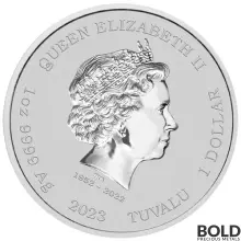 2023 1 oz James Bond Casino Royale Chip Silver Coin BU - Box of 100