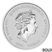2024 1 oz Tuvalu Pink Panther 60th Anniversary Silver Box (BU, 100 Coins)