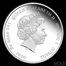 2020 Tuvalu James Bond No Time To Die 1 oz Silver Proof