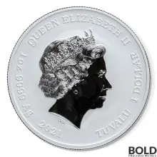 2021 Tuvalu Marvel Wolverine 1 oz Silver BU (In Card)