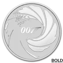 2020 Tuvalu James Bond 007 1 oz Silver BU