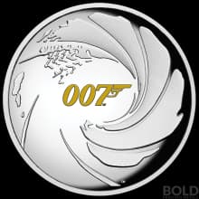 2020 Tuvalu James Bond 007 1 oz Silver Proof High Relief