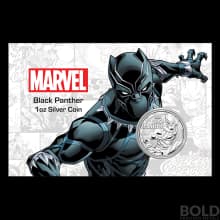 2018 Silver 1 oz Tuvalu Black Panther (In Card)