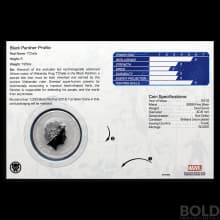 2018 Silver 1 oz Tuvalu Black Panther (In Card)