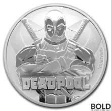 2018 Silver Tuvalu Deadpool - 1 oz