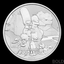 2021 Tuvalu The Simpsons Family 1 oz Silver BU