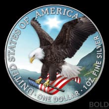 2022 American Silver Eagle 1 oz Colorized BU