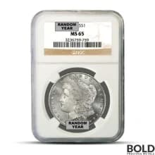 Pre-1921 Morgan Silver Dollar (MS65, NGC)