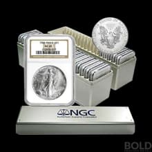 1986-2022 American Silver Eagle 38-Coin Set NGC MS69 (Type 1 & 2)