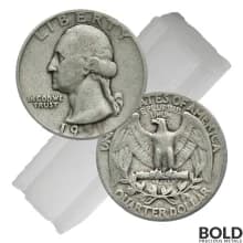 90% Silver - $1 FV Washington Quarter Circulated