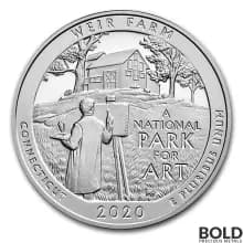 2020 Silver 5 oz ATB Weir Farm Connecticut