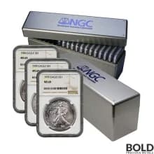 1986-2021 American Silver Eagle 37-Coin Set NGC MS69
