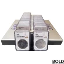 1986-2021 American Silver Eagle 37-Coin Set NGC MS69