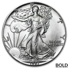 1987 1 oz American Silver Eagle (BU)