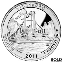2011-S Vicksburg America the Beautiful Quarters : Silver Proof