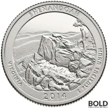 2014-S Shenandoah America the Beautiful Quarters : Silver Proof
