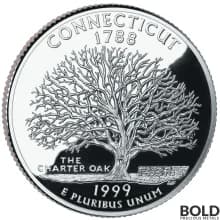 1999-S Silver Proof State Quarter - CONNECTICUT