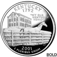 2001-S Silver Proof State Quarter - KENTUCKY