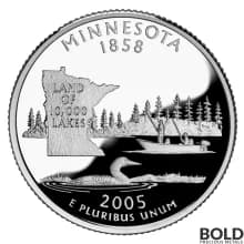 2005-S Silver Proof State Quarter - MINNESOTA