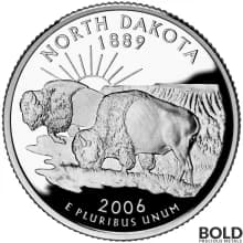 2006-S Silver Proof State Quarter - NORTH DAKOTA