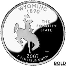 2007-S Silver Proof State Quarter - WYOMING