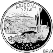 2008-S Silver Proof State Quarter - ARIZONA