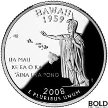 2008-S Silver Proof State Quarter - HAWAII