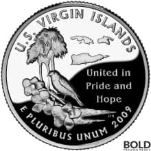 2009-S Silver Proof Territories Quarter - US VIRGIN ISLANDS