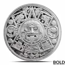 1 oz Aztec Eagle Warrior Silver Round
