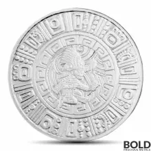 1 oz Aztec Water Deity Silver Round