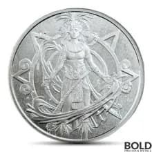 1 oz Aztec Water Deity Silver Round