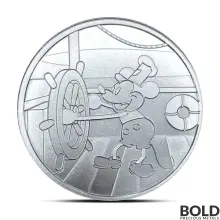 1 oz Steamboat Willie Silver Round