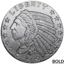 Silver 2 oz Incuse Indian Round