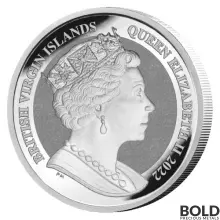 2022 BVI Lincoln Memorial 1 oz Silver Reverse Frosted Coin