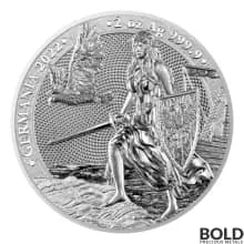 2022 Lady Germania 10 Mark 2 oz Silver BU Round